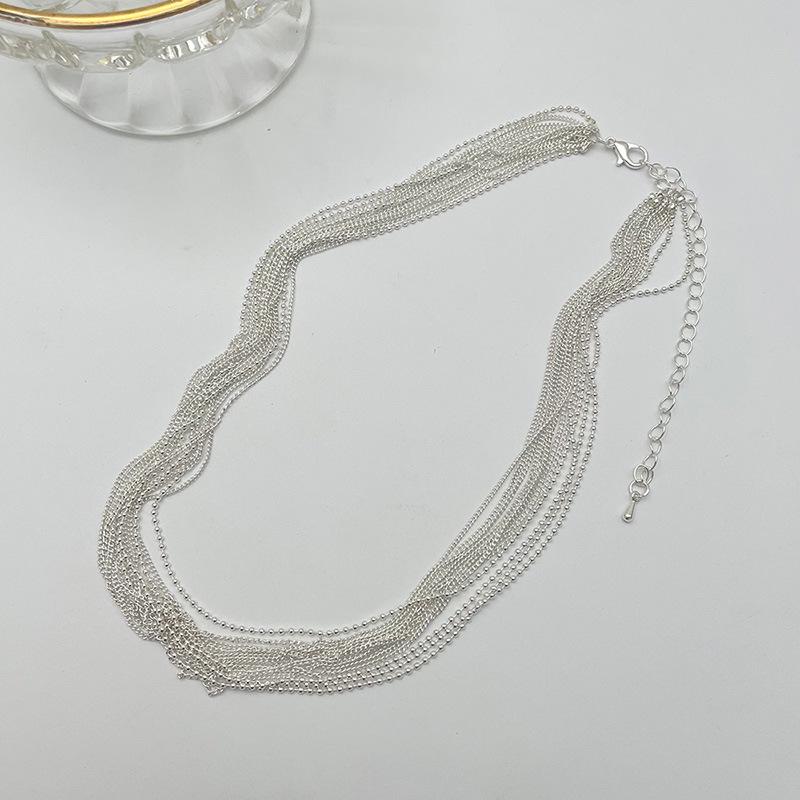 Minimalist Multi-Layer Stackable Clavicle Necklace - Trendy, Versatile Design for Women