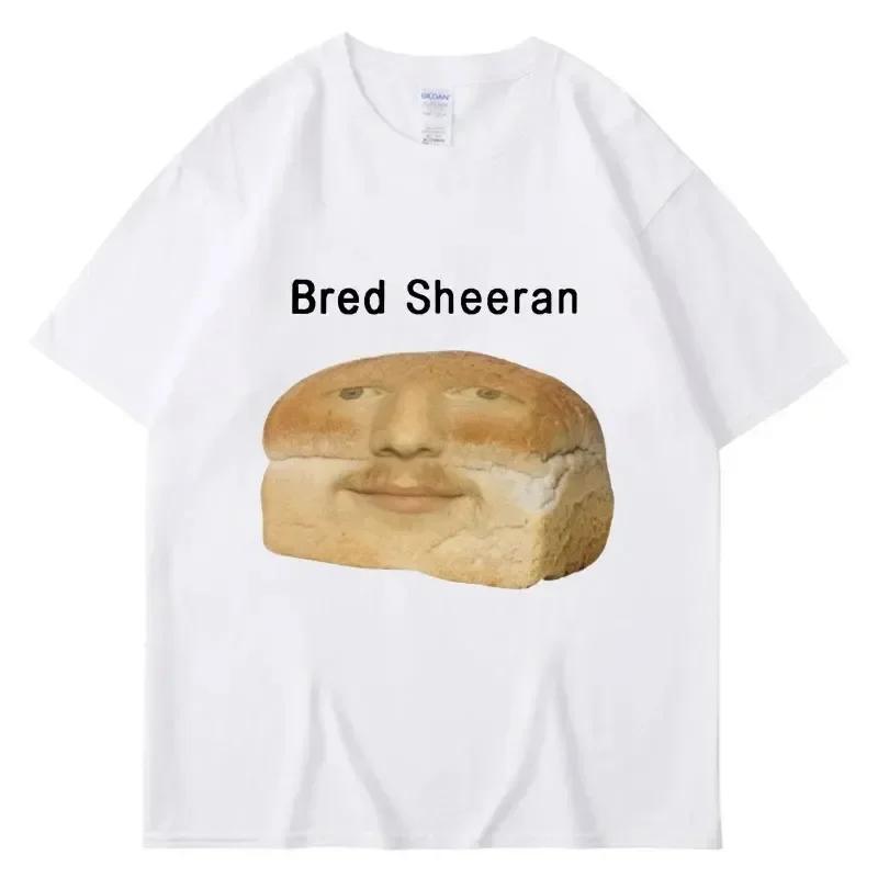 Magliette Stampate Meme Divertenti di Bred Sheeran Donna Umorismo Creatività Manica Corta Casual Primavera Estate T-shirt Streetwear 2025 Nuove