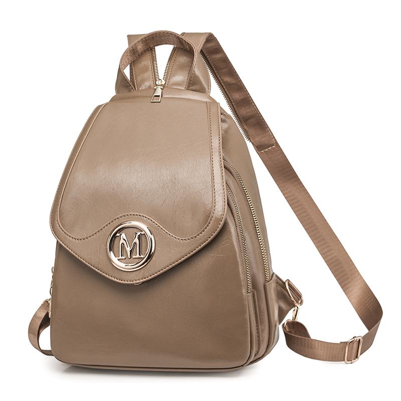 Plecak Wielofunkcyjny Colorblock Damski Mały Plecak z Zamkiem