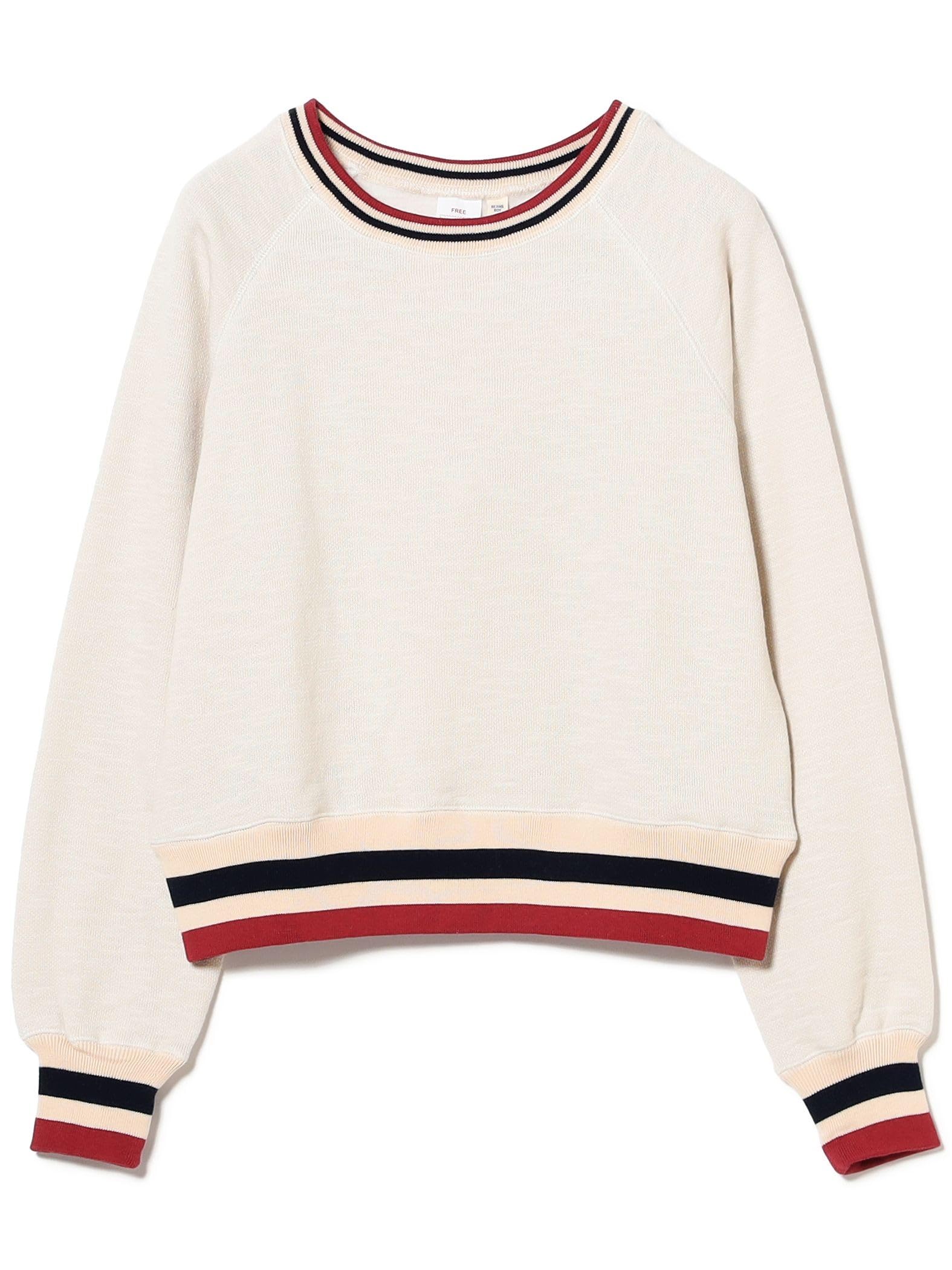 

Beams Boy Sweatshirt [Special Order] Healthknit Line Rib Crew Neck Sweatshirt Women s Red Free