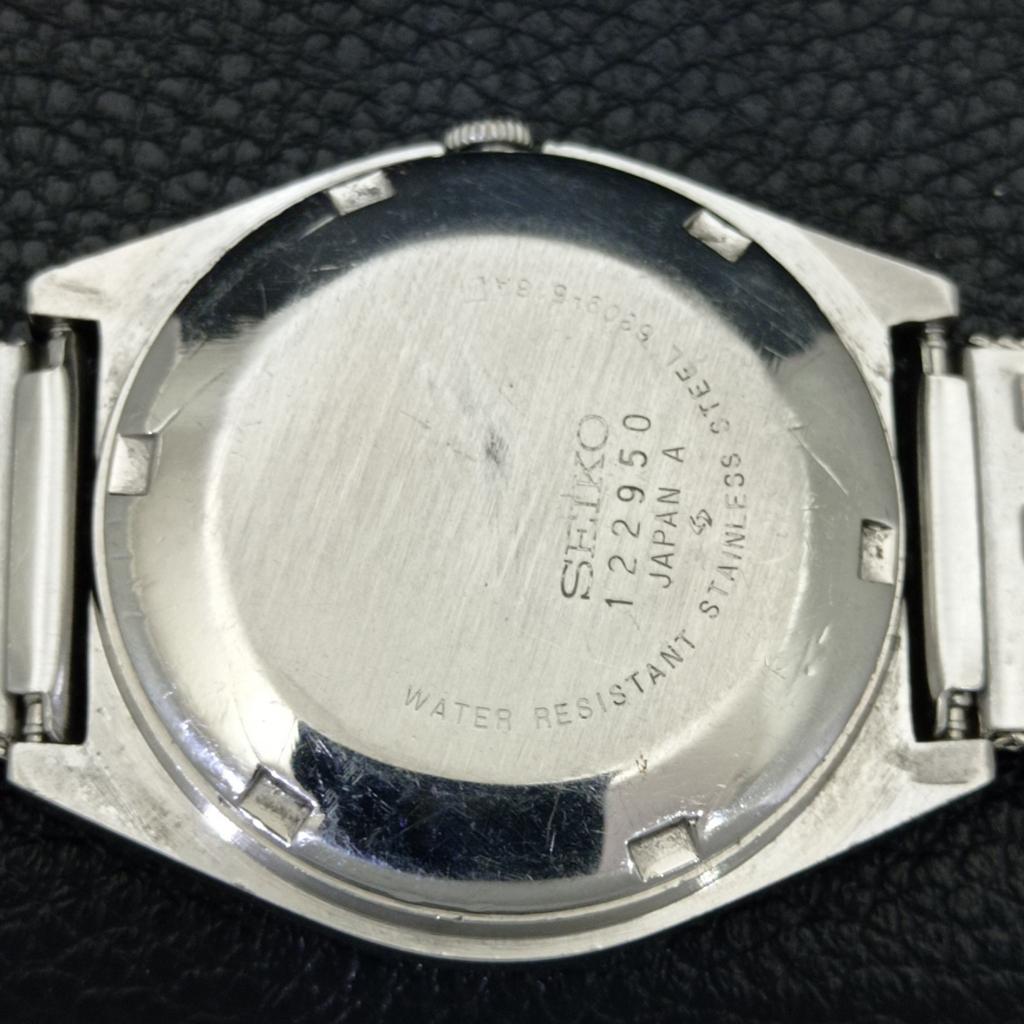 VINTAGE SEIKO 5 AUTOMATIC JAPAN 6319A MENS BLUE COLOR DIAL WATCH A701283-5