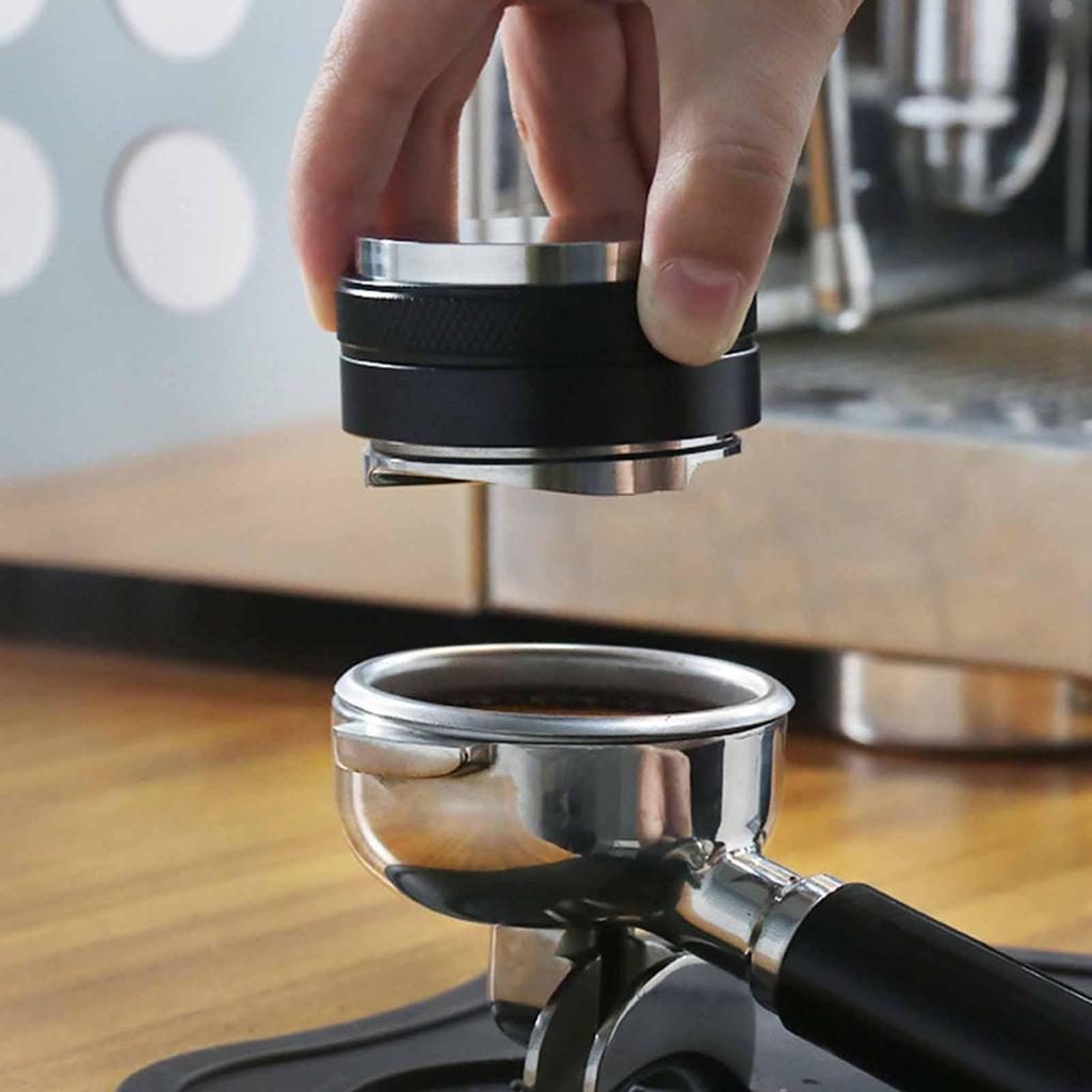 2-in-1 Coffee Distributor Tamper And with Adjustable Pressure Double Head