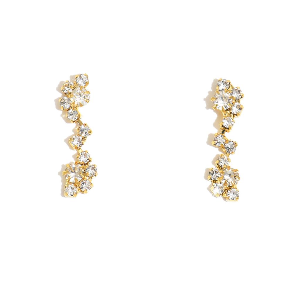 2PC Women's Fashionable Earrings and Zircon Are Suitable for Dates, Parties, Festivals, and Gifts