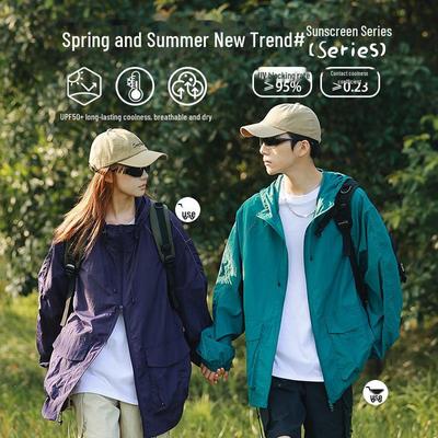 Unisex UPF50+ Schnelltrocknende Outdoor-Sportjacke – Insektenabweisend, UV-Schutz, Atmungsaktiv