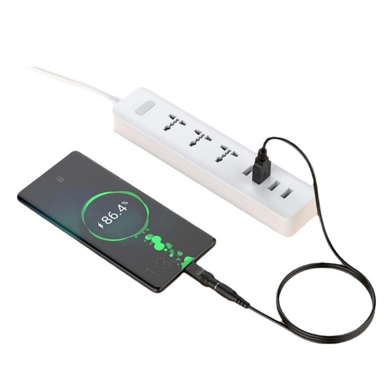 100cm USB Charging Cable Set Multiple Interface Compatibility Suitable for Electronic Devices DC5V Power Supply Cord