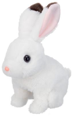Iwaya (IWAYA) Moving Stuffed Animal with Flapping Ears, Yuki the Rabbit, Walking, Barking, Pet, Age 3, Body Size W90 X H200 X D180mm 3183-1