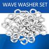 Wave Spring Washer Assortment Kit Stainless Steel Spring Wave Washer 10 Sizes M3 M4 M5 M6 M8 M10 M14 M16 M20(50pcs*M6)