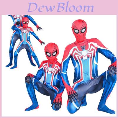 Stylish Spiderman Ps4 Velocity Costume Jumpsuit For Adults And Kids With Unique Design