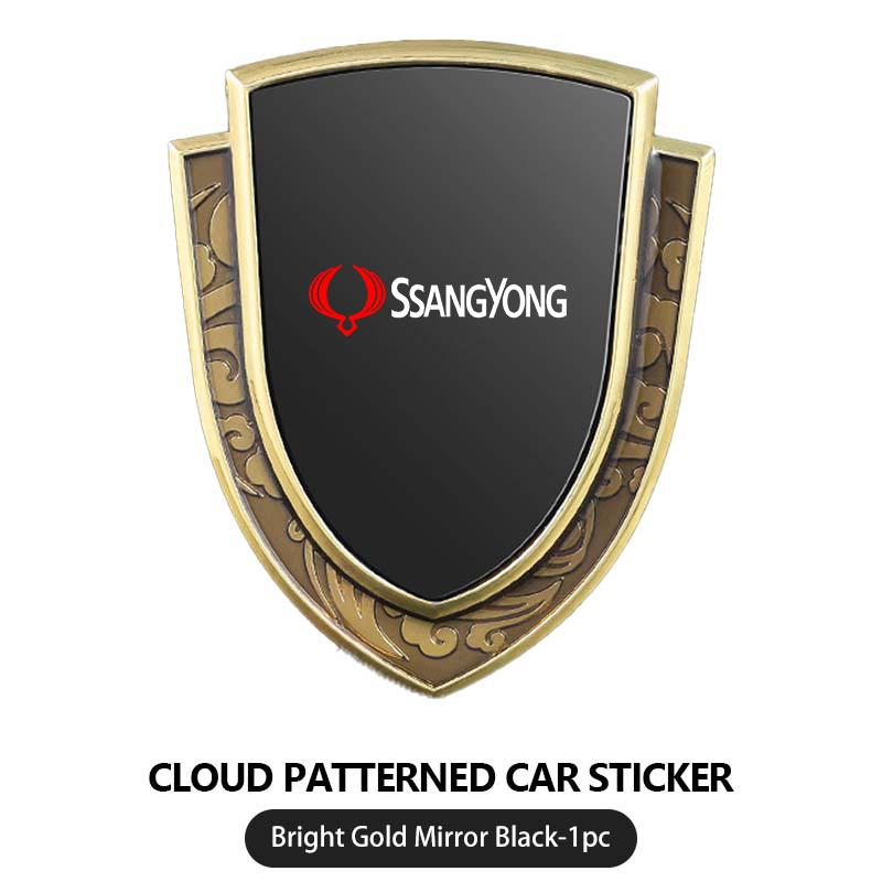 Adesivo Emblema Distintivo 3D in Metallo per Carrozzeria Auto Decalcomania Posteriore per Bagagliaio Accessori Auto per SsangYong Rexton Y400 Y450 G4 2021 2022 Kyron