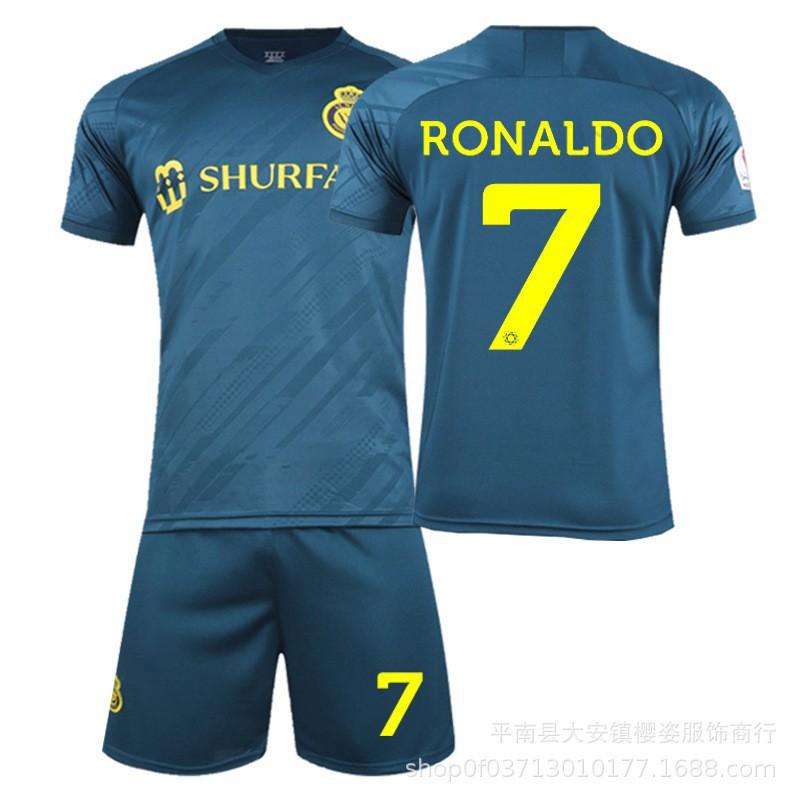 Factory 2324 Riyadh Victory Jersey Home Football Ronaldo No. 7 Children's Sports Set