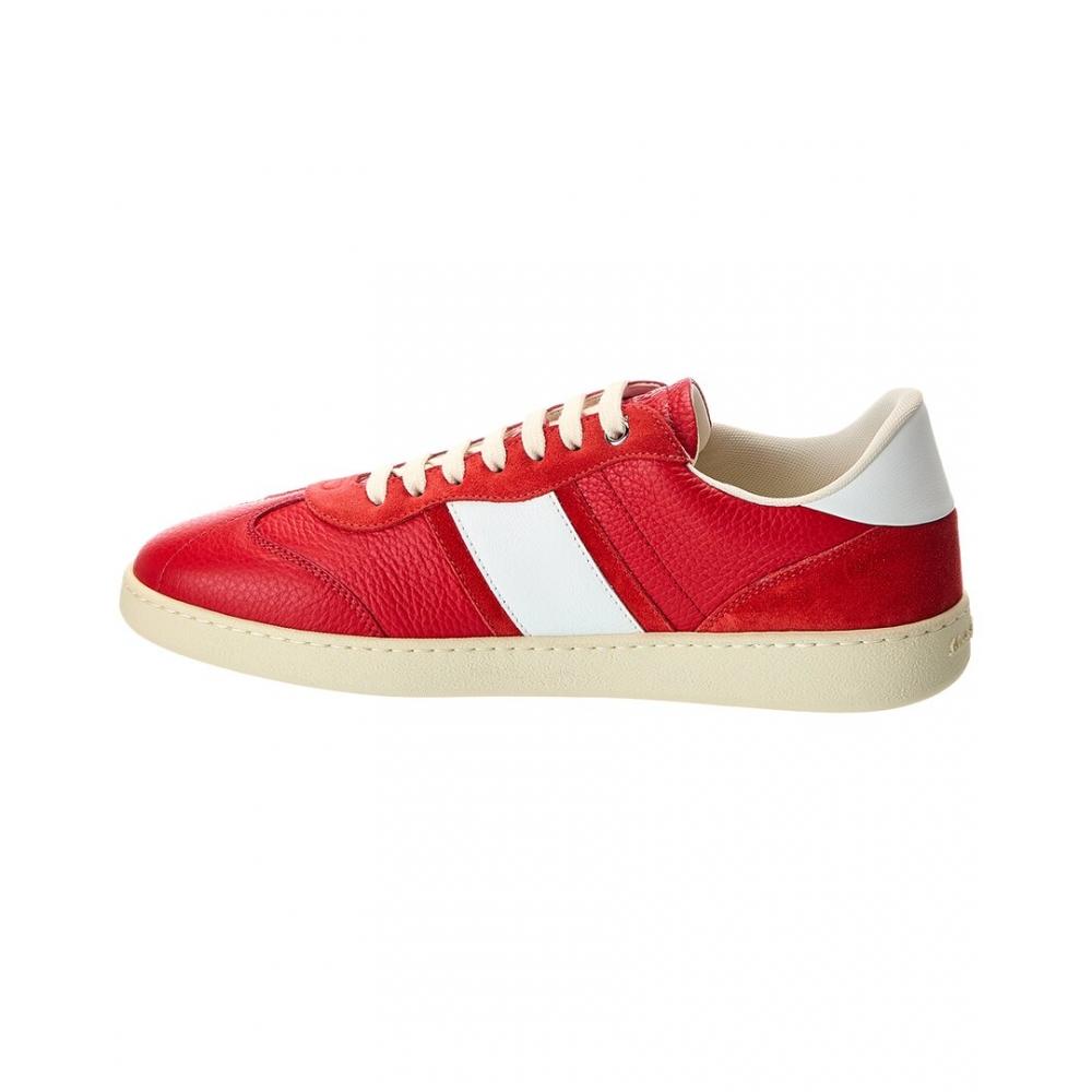 Salvatore Ferragamo Ferragamo Leather Sneaker Red