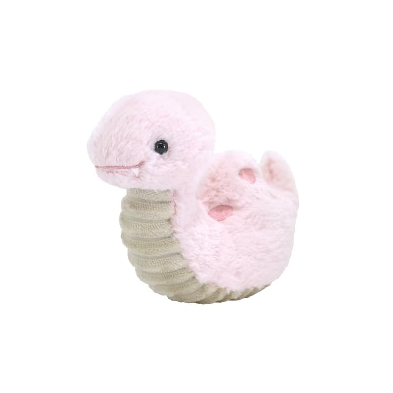 SunLemon Fluffy Snake PK Small 7.5 X 18 X 13cm Plush Animal Cute Zodiac Year of the Snake New Year's Gift P-1123