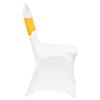 50 Sets Stretch Spandex Folding Chair Covers, Universal Fitted Chair Cover with Chair Sashes, Removable Washable Protective Slipcovers, for Wedding,