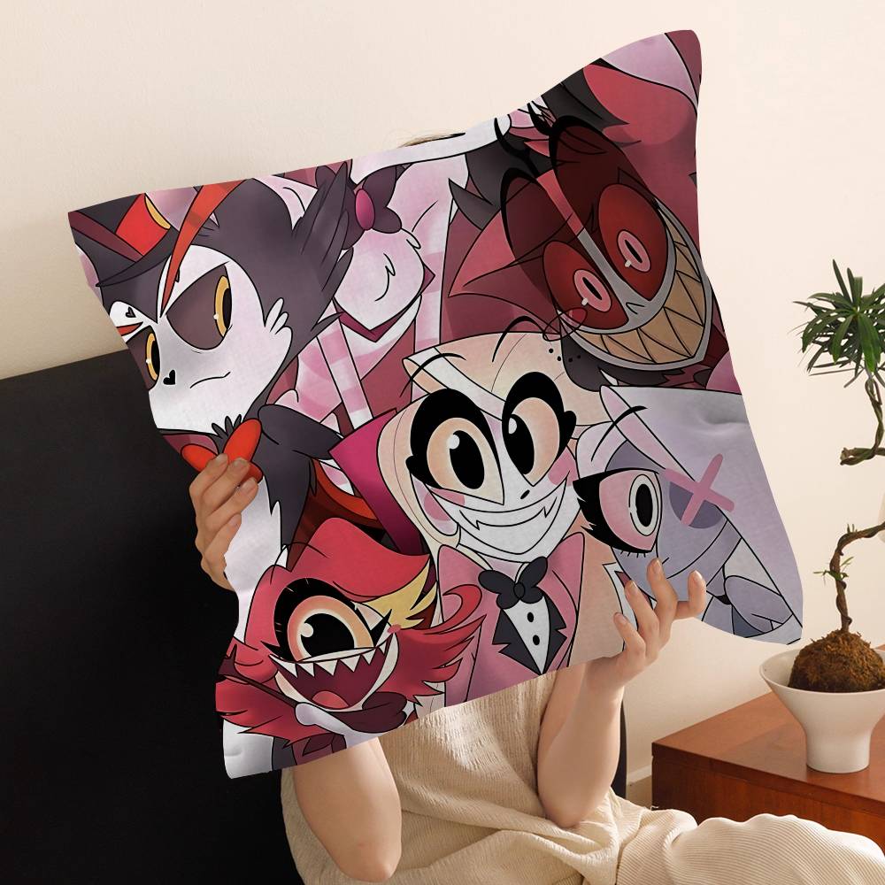 H-Helluva Boss Stitch Lucky Dragon Pillow Cover Sofa Cushion Cover Home Room Decoration Children Gift
