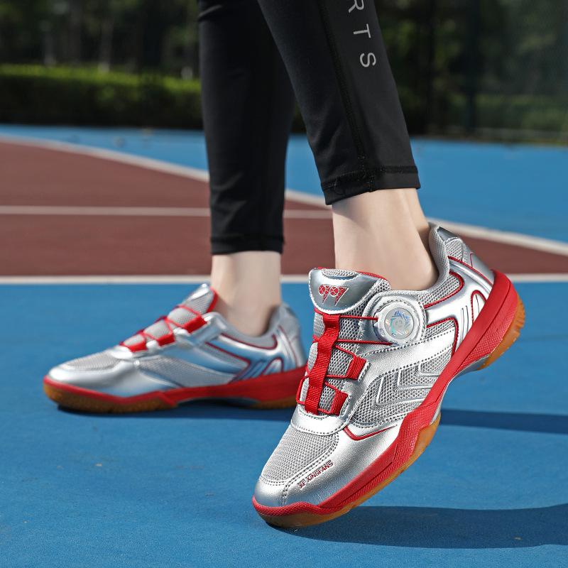 New Indoor Training Badminton Shoes Carbon Board Tennis Shoes Sports Daily Outdoor Games Sneakers Rotary Buckle