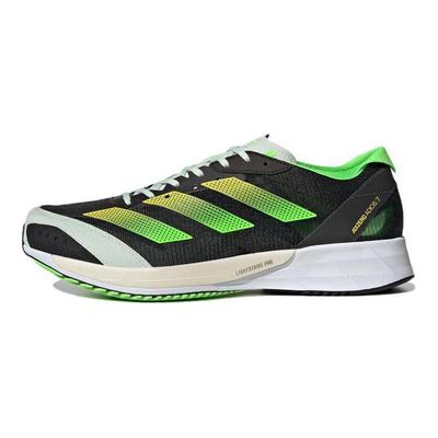 Adizero Adios 7 Nero Verde Solare Scarpe da Ginnastica da Uomo Nero Nucleo Giallo Raggio GY8409