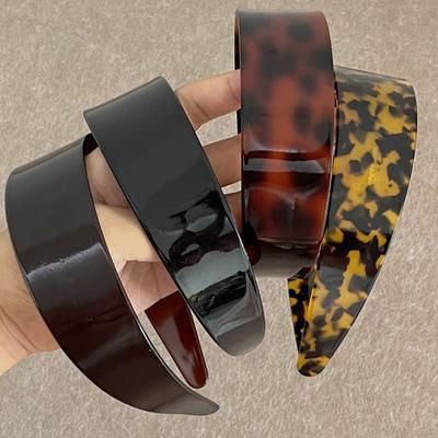 Stilvoller Damen-Haarreif Bequemes Haarband Elegantes Breites Acetat-Kopfschmuck-Schmuckzubehör für Mädchen und Frauen