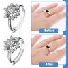 Yousheng 1 Set Ring Size Adjuster with Inner Spacer Clear Painless Flexible Reusable Universal Jewelry Fit Loose Finger Ring Spiral Reducer Spring