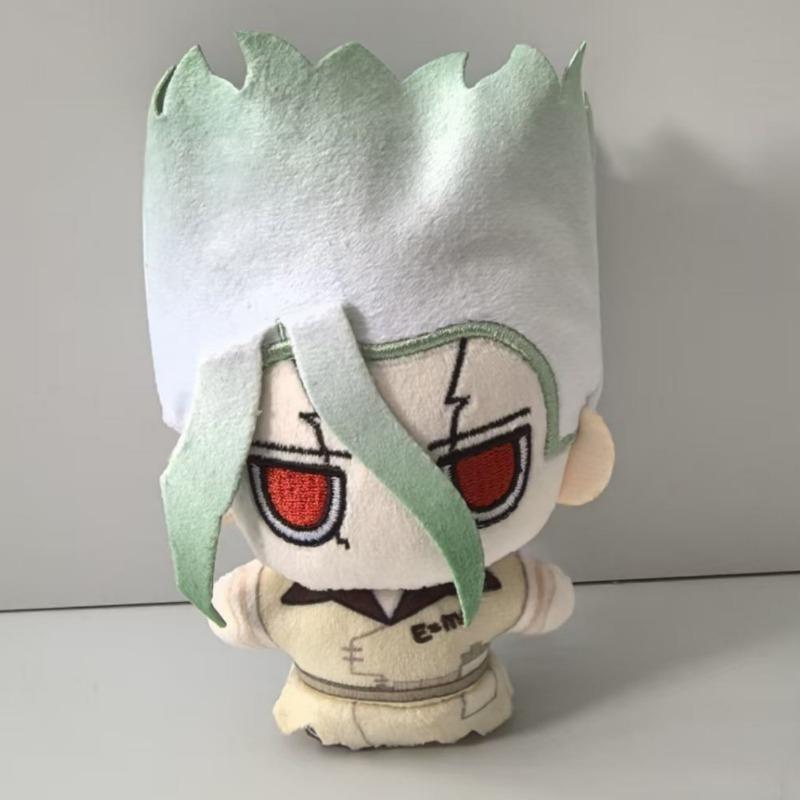 10Cm New Anime Dr. Stone Science Future Plush Cartoon Dr. Stone Plush Doll Cute Soft Stuffed Plushie Pendant Keychain Toy Gift