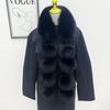 Faux Fox Fur Magnetic Scarf: Autumn Winter Plush Neck Warmer & Guard