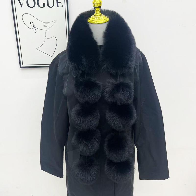 Faux Fox Fur Magnetic Scarf: Autumn Winter Plush Neck Warmer & Guard