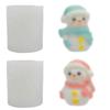 Snowman Scented Candle Mold: DIY Christmas Wax or Resin Ornament