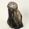 Leopard Print 90*90cm Square Women Silk Scarf Hijab Shawl Kerchief Hair Towel Soft Neck Headband Bandana Scarves Wrap