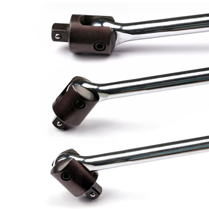 1/2" Drive Joint Handle Flexible Head Breaker Bar Wrench Spanner for Automotive Repair Strong Lever Handle Repair Tool