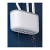 Toilet Brush, Wall-mounted, No Drilling Required, Strong Adhesive, Made of Silicone, Edge Only, Gap Cleaning, Three-in-one Set, Omnidirectional