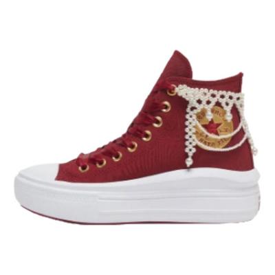 All Star Move Fashion Comfortable Durable High-Top Lifestyle Casual Shoes Women Sneaker Red A12771C
