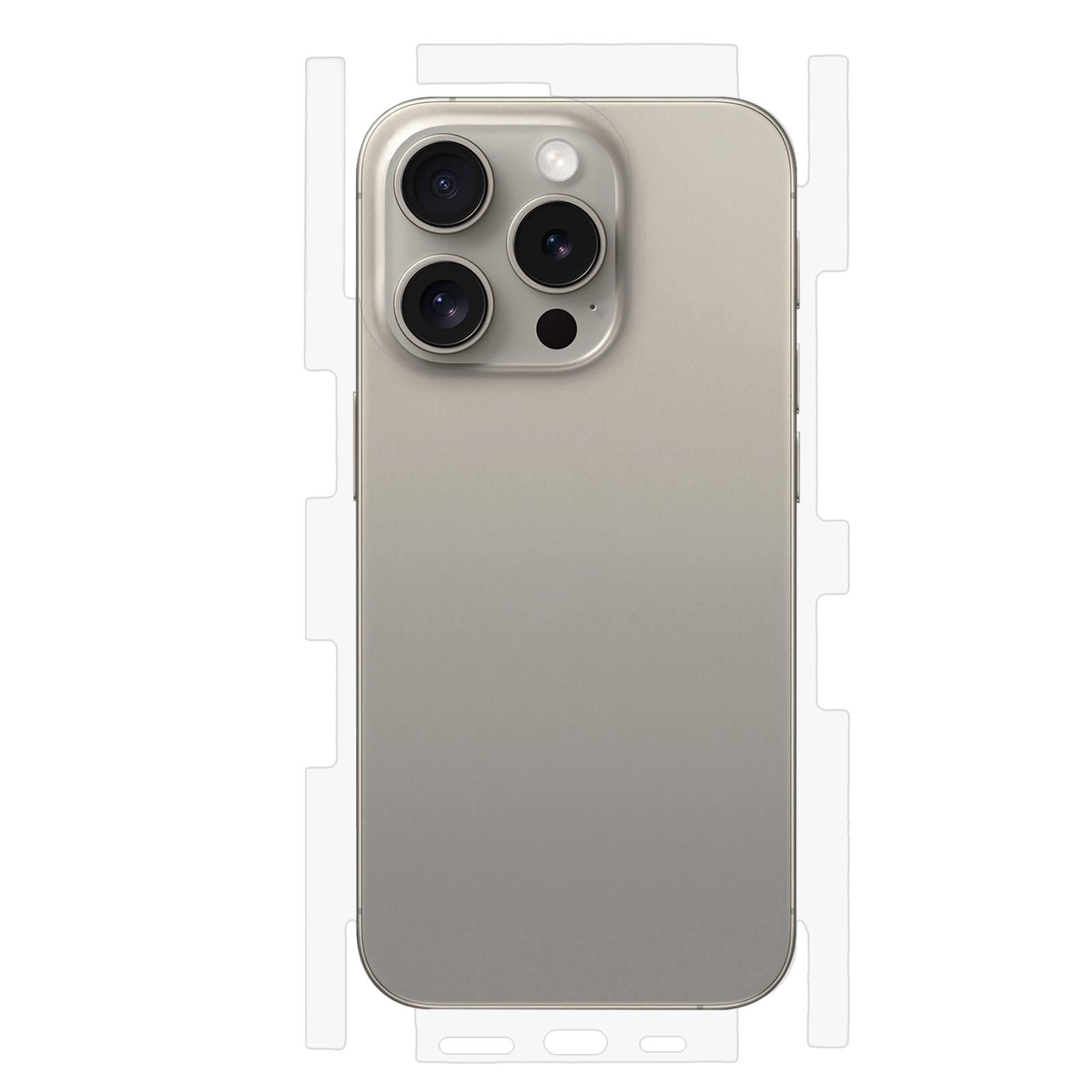 For iPhone 15 Pro Max Back Screen Protector Soft TPU Ultra Clear Cell Phone Back Cover Film A