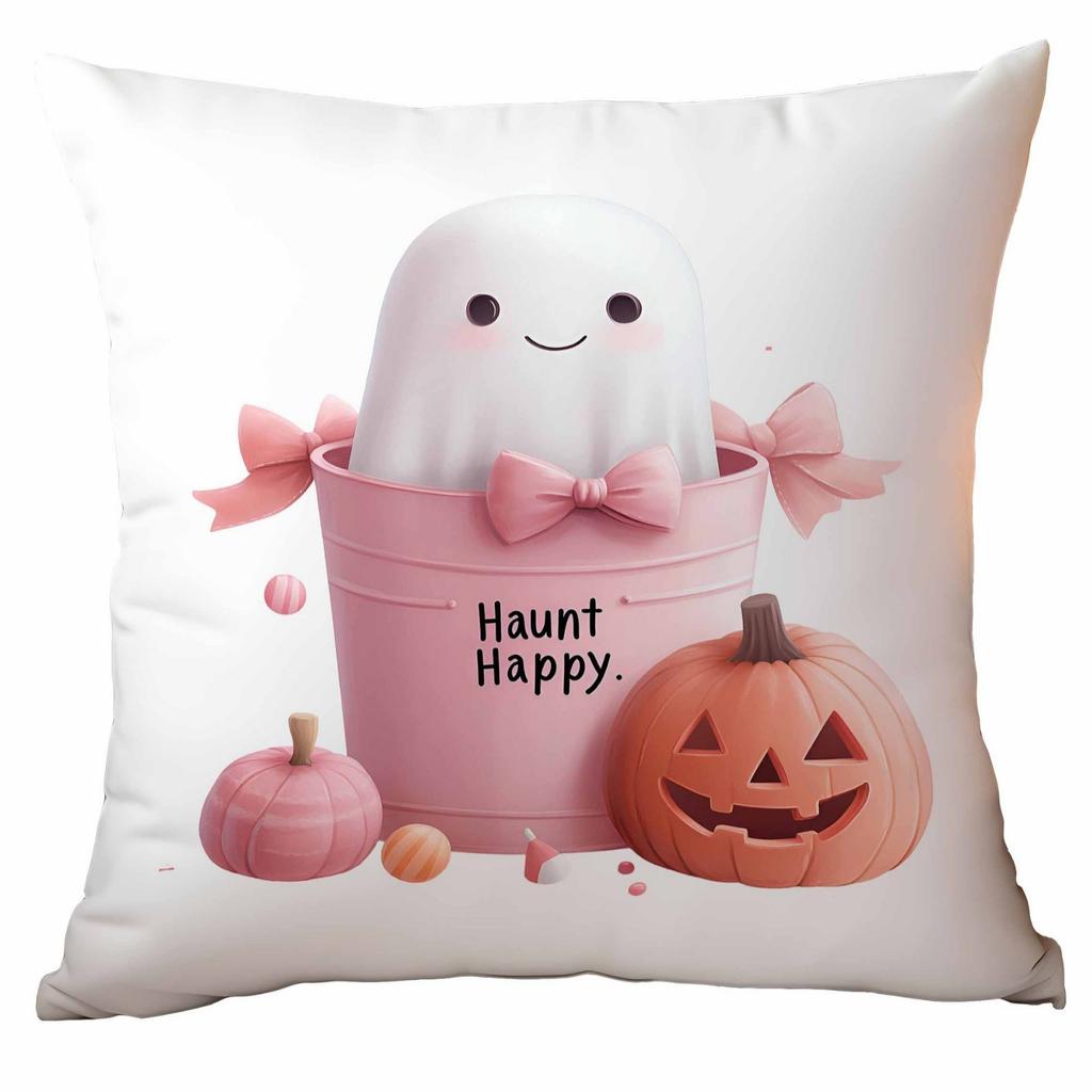 New Pink Halloween Pillow Cover Festive Home Cushion Pillow Cover Ornament Premium Durable Quality Useful Practical