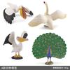 Peafowl Pelican Wildlife Animal Pvc Models For Kids Educational Decor Toys And