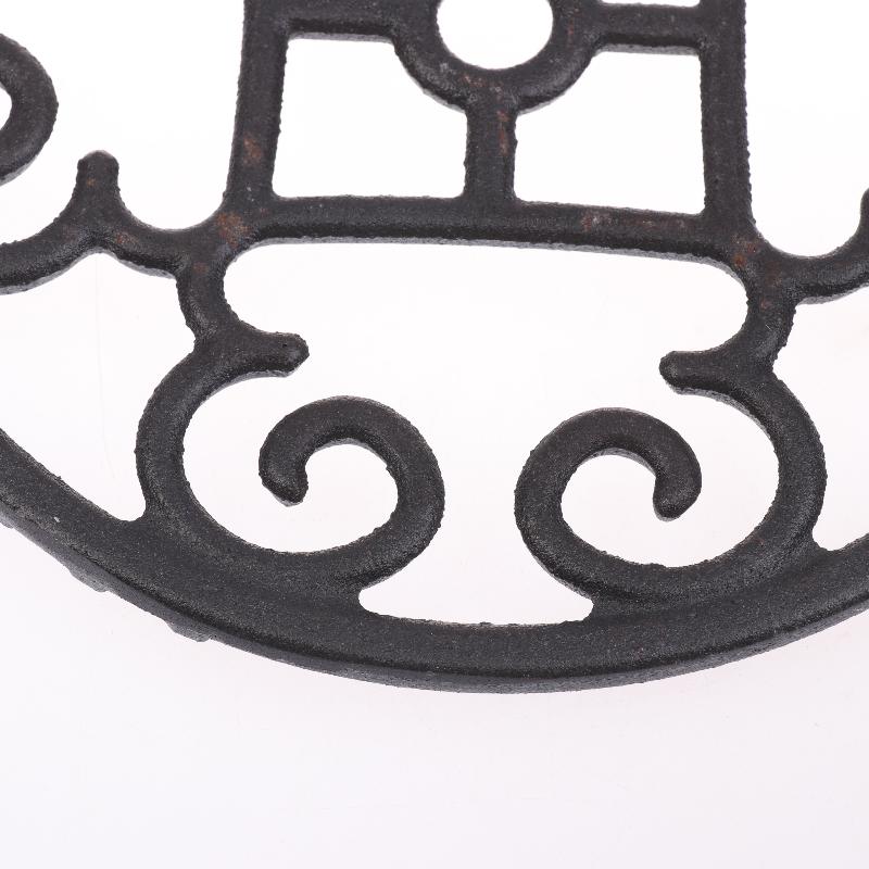 Non-Slip Cast Iron Trivet For Gas Stove - Durable Pot Holder, Decorative Kitchen Accessory For Enhanced Cooking Safety