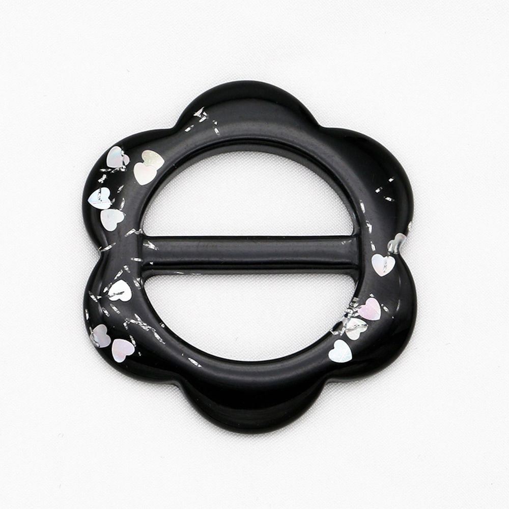 Clothes Decoration Flower Heart Garment Accessories T Shirt Clips Garment Buckle Resin Scarf Buckle