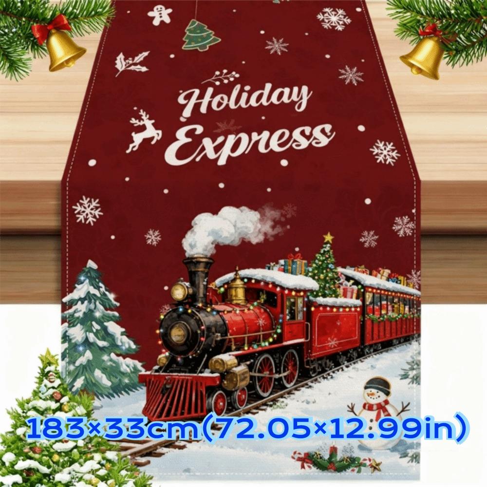 New Year Christmas Table Runner Navidad Gift Flag Cover Christmas Table Flag Xmas Party Merry Christmas Decorations