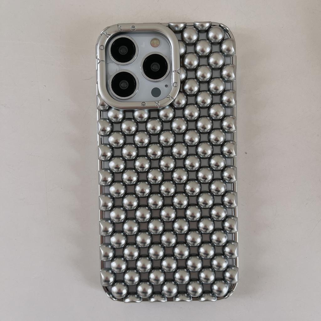 Summer Hollow Three-Dimensional Pearl Shell Case for iPhone 16 Pro Max, Compatible with Apple 17 New Model 14/15