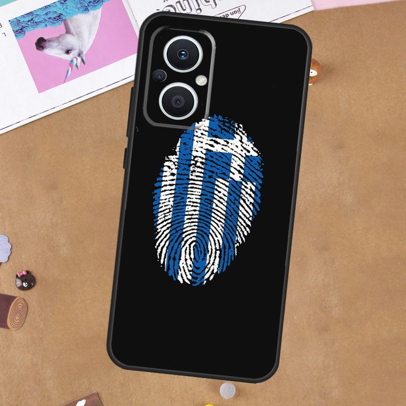 Greece Greek Flag For OPPO Reno 13F 11F 12F 14F 10 11 12 13 14 Pro 8T 7 8 Lite OPPO Find X9 X8 X6 X5 Pro Case