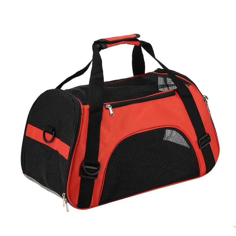 Portable Mesh Pet Carrier Bag Foldable Dog Cat Travel Handbag Breathable Small Animal Carrier For Outdoor Trips And Daily Use