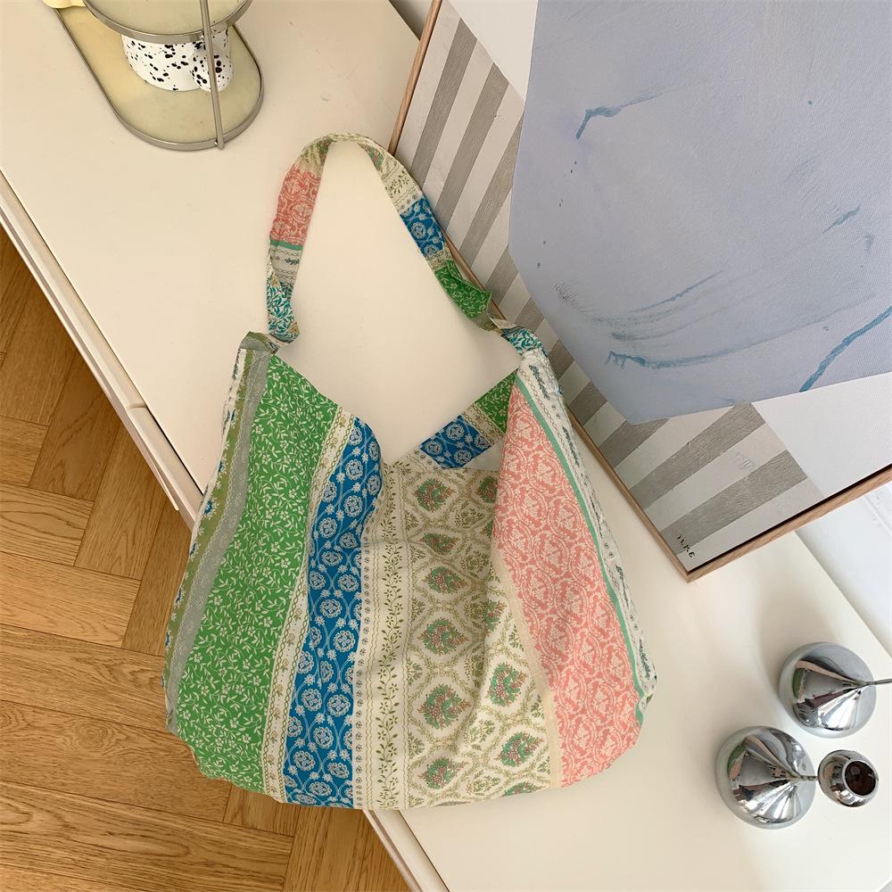 Leopard Print Canvas Crossbody Bag - Trendy, Large Capacity Women's Shoulder Bag