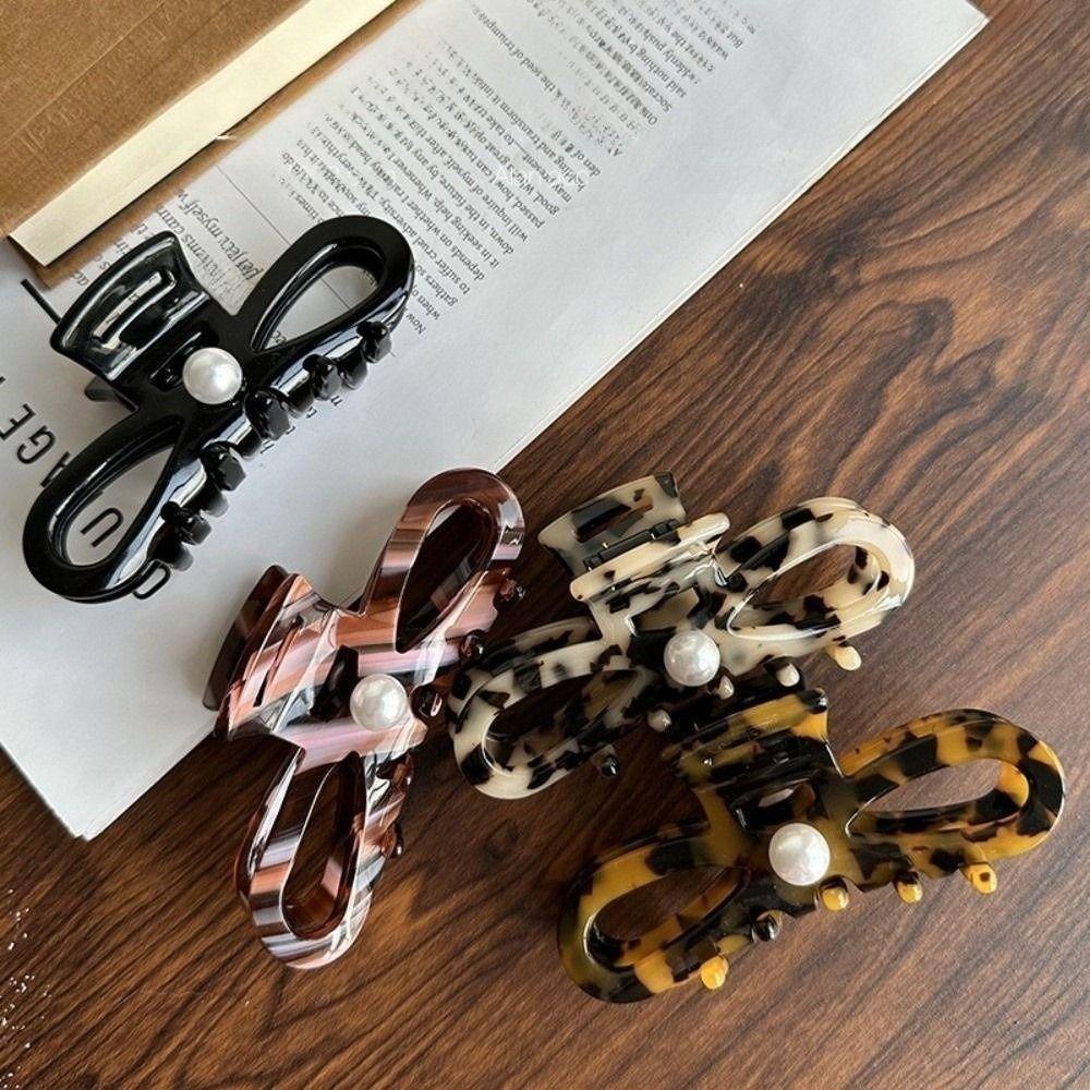 Hair Ornament Ponytail Hair Clips Pearl Lady Shark Clip Hairgrips Women Hair Claws  Women Headdress