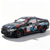 Bmw M4 Painted Version Alloy Die-Cast Car Model 1:24 Simulated Sound And Light Coupe Collectible Ornaments Boy'S Holiday Gift