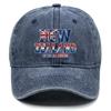 Baseball Cap With "NEW ZEALAND" "GO THE ALL WHITES" Flag Printed , Adjustable Snapback Baseball Cap Stylish Slouchy Solid Color Hip Hop Flat Cap