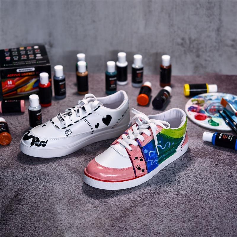 Yüksek Kaliteli 30 Ml/Şişe Akrilik Boya Renkleri Boya Boyası Kumaş Giyim Boyama Deri DIY Pigment Grafiti