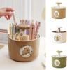 Rotatable Capybara Desktop Storage Box 4 Patterns Capybara Stationery Storage  Makeup Brush