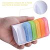 Portable Pill Box,Weekly Pill Organizer 7 Days 14 Compartments Morning/Evening,Mini Multicolored Pill Box Dispenser