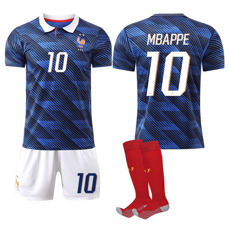 2026 World Cup France Home Mbappe 10 Soccer Jersey Set Dembele 13 Kante Football Shirt Fan Version