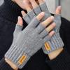 Winter Warm Fingerless Gloves Thicken Touchscreen Gloves New Knitted Gloves  For Men Women Gifts