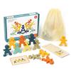 Wooden Funny Little Man Balance Stacking Fun Flavor Puzzle Early Education Hands-on Balance Ability Training Enlightenment Toys