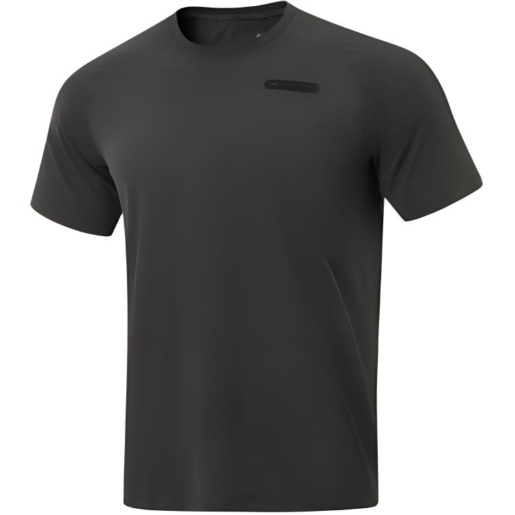 

Li-Ning Fitness Series Simple Solid Color Round Neck Pullover Short Sleeve T-Shirt Men Tops Slate-Gray ATSU031-4 M